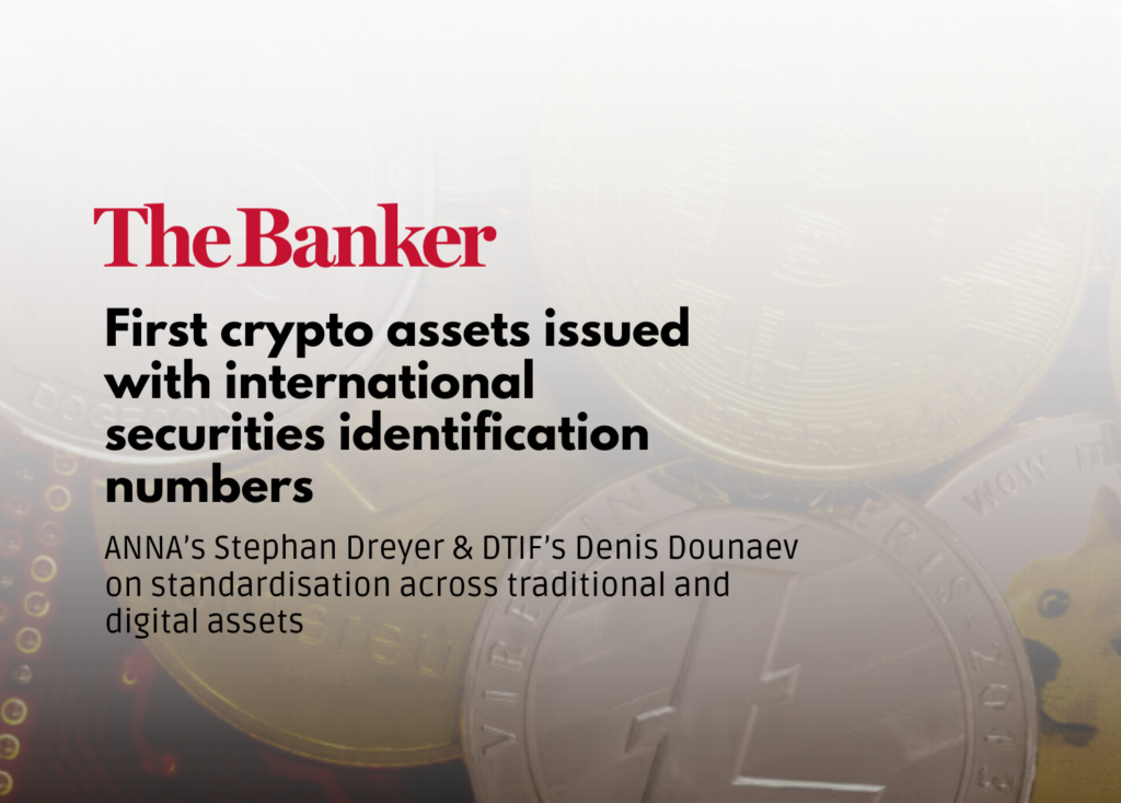 ANNA and Digital Assets: The Role of ISIN in Tokenized Markets
